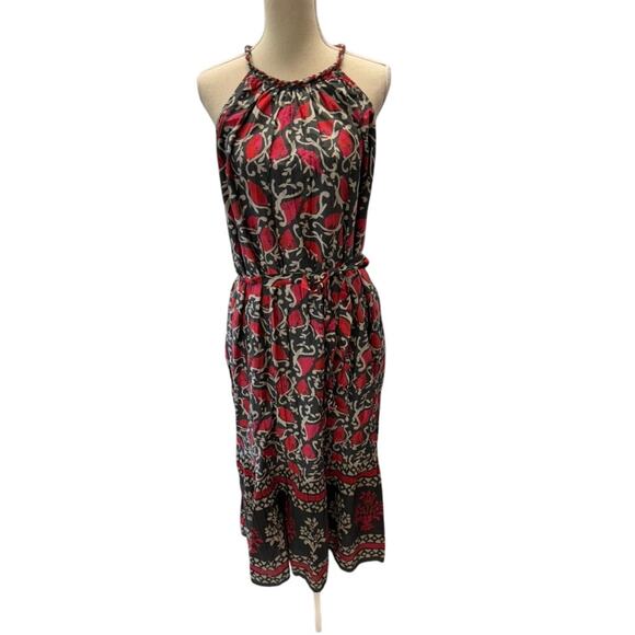 NWT!! "Velvet" Dress SZ L MSRP-299.00 Ghita Dress Silk Cotton Voile Halter Style - Picture 1 of 11